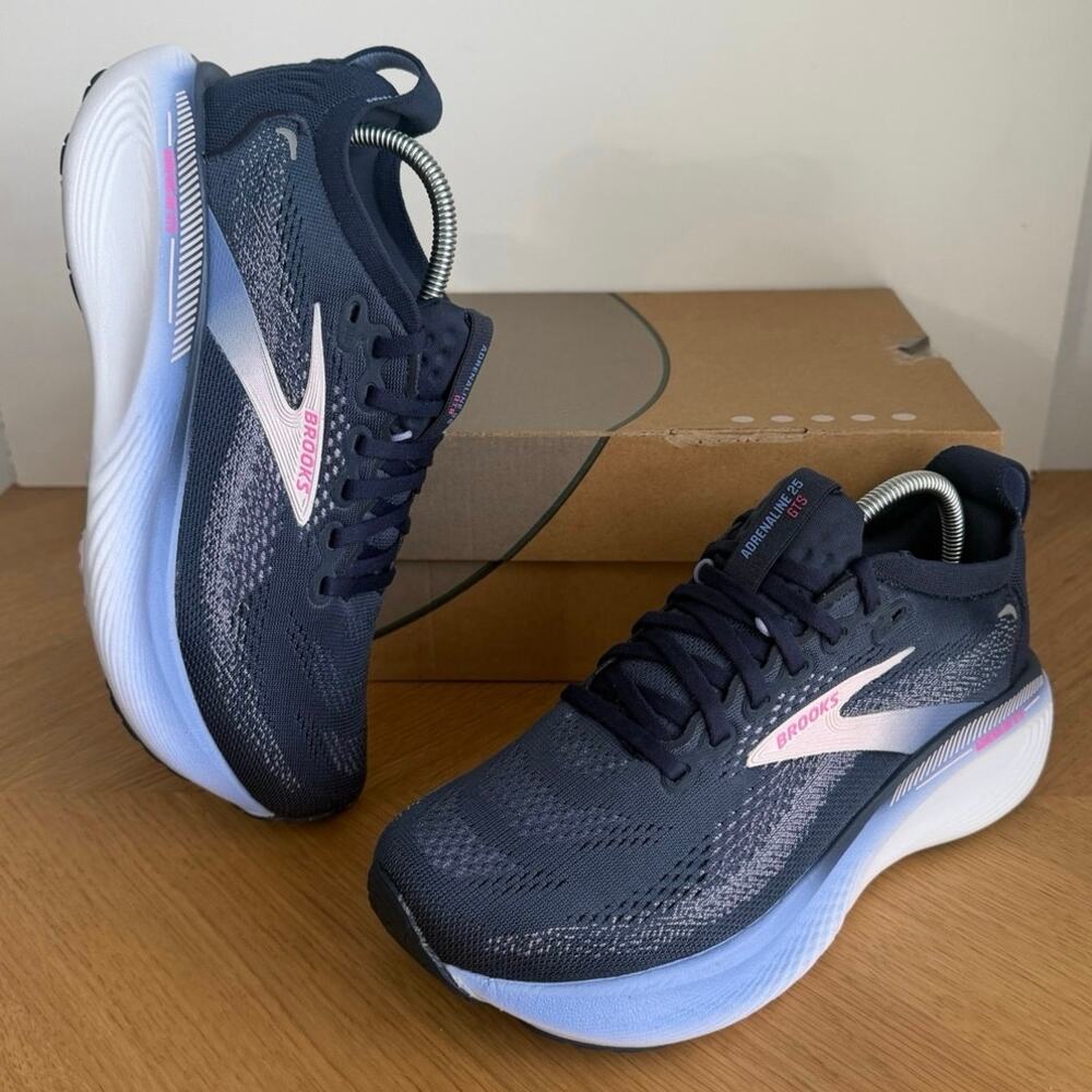 Brooks Adrenaline GTS 25 “Blazing Bell/Pink” Women Running Sneakers- SZ 6.5